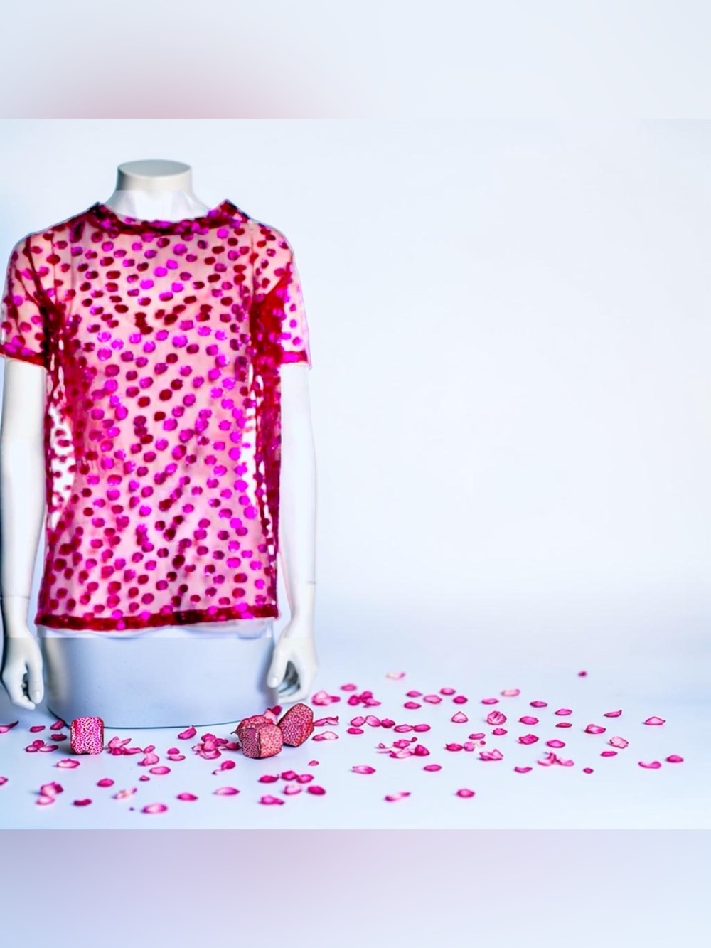 RYAN LO Silk Top Fuschia/ purple /pink S/M NWT